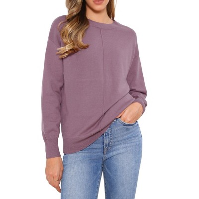 INSPIRE CHIC Women's Crew Neck Long Sleeve Classic Soft Basic Pullover Sweaters