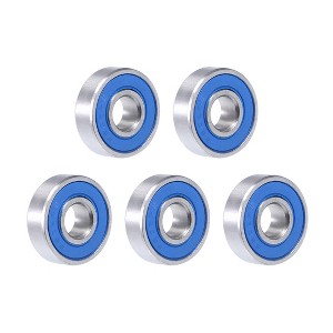 Unique Bargains S608-2RS Stainless Steel Ball Bearing Double Sealed 608RS Bearings 5 Pcs - 1 of 4