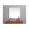 Elegant Lighting Soft corner metal square mirror 48x48 inch in Silver - 4 of 4