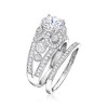Ross-Simons 3.10 ct. t.w. CZ Jewelry Set: 2 Rings in Sterling Silver - 3 of 4