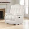 MAYEERTY Ergonomic Recliner Chair - 110-160¡ã Adjustable Recline, Footrest & Side Pocket for Living Room (Beige) - 3 of 4