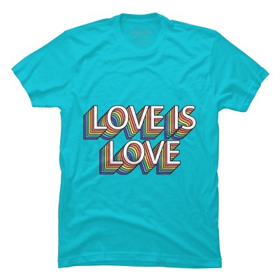 Adult Design By Humans Retro Love Is Love Pride By DudleyjazT-Shirt