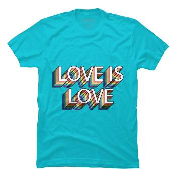 Design By Humans Retro Love Is Love Pride By DudleyjazT-Shirt