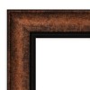 33" x 33" Non-Beveled Vogue Bronze Wall Mirror - Amanti Art: Square, Modern, Polystyrene Frame - 3 of 4