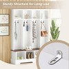 KTMBDW 3-in-1 Hall Tree with Shoe Storage Bench, Multi-Purpose Home Organizer, Entryway Solution with Seating and Hooks - 3 of 4