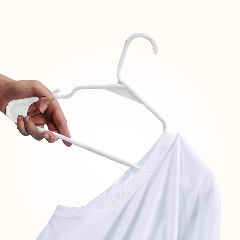 50pk Plastic Hangers Space Saving Non Slip Clothes Hangers - Lux Decor Collection, 2 of 6