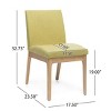 17.5'' Upholstered Dining Chairs Set of 2 with Wood Legs,Contemporary Fabric Accent Chairs for Dining Room-Baofuwish - 4 of 4