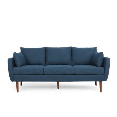 Feichko Contemporary Fabric Pillow Back 3 Seater Sofa - Christopher Knight Home