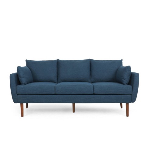 Navy three seater discount sofa