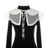 Elerevyo Women Lace Embroidery Knit Detachable Fake Peter Pan Collar Little Shawl for Blouse 1Pc - 2 of 4