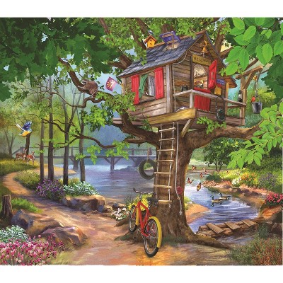 Sunsout River Tree House 300 pc   Jigsaw Puzzle 31968