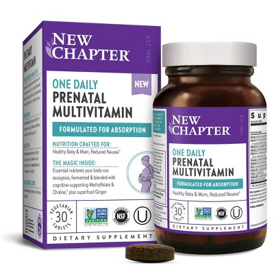 New Chapter Prenatal One Daily Multivitamin Tablets - 30ct