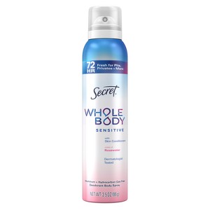 Secret Whole Body Deodorant Spray - Rosewater - 3.5oz - 1 of 4