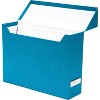 Bigso Lovisa Fiberboard Label Frame - 12 File Storage Box - Sturdy Paperwork Storage Box with Metal Label Holder - 3.7in x 13in x 9.4in - 3 of 4
