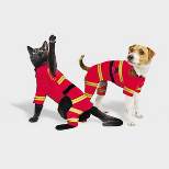 Halloween Full Body Firefighter Cat and Dog Costume - Hyde & EEK! Boutique™