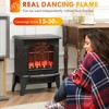 ChicFurnit Indoor Fireplaces 18" Freestanding Fireplace Fireplace Heater with Realistic Flames 750W/1500W for Living Room, Black, 15.9"*11.8"*17.7" - 4 of 4
