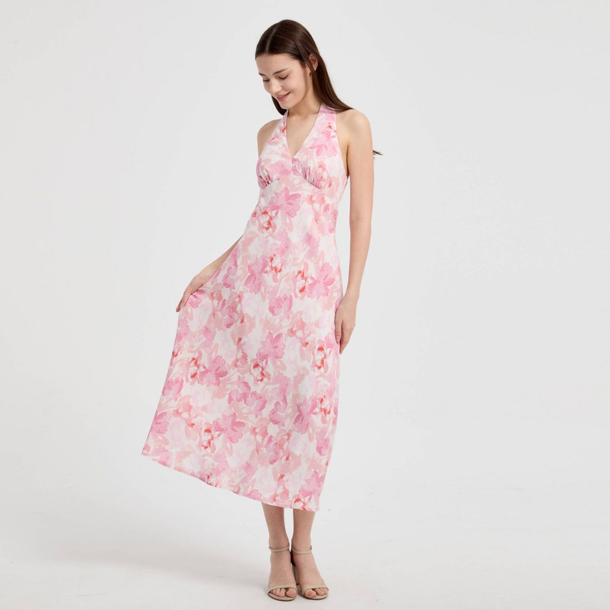 Women's Smocked Midi A-Line Dress - A New Day™ - thumbnail 9