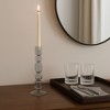 Decorative Bubble Taper Candle Holder for Home Decor - Contemporary Smoked Glass Candlestick Holder for Table Centerpieces - 2 of 4