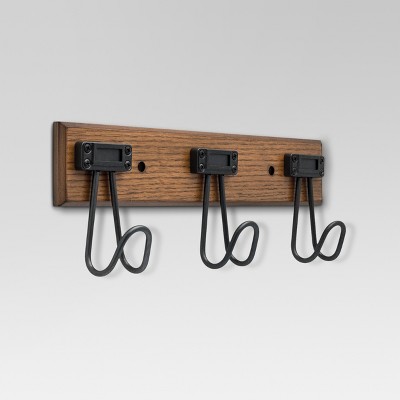 Photo 1 of 2 sets of Label Hook Rack - Walnut & Soft iron - Threshold