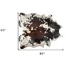 HomeRoots 5' X 7' Brown and White Cowhide Hand Knotted Area Rug - 3 of 4