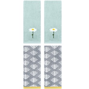 REGALWOVEN 4 Pcs Soft Absorbent Cotton Hand Towels - 1 of 4