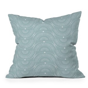 Heather Dutton Rise and Shine Mist Outdoor Throw Pillow Blue - Deny Designs - 1 of 3