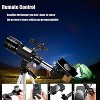 Telescope for Kids Adults, 70mm Aperture 300mm Telescopes for Astronomy Beginners, 15X-150X Magnification Refractor Telescope, Phone Adapter, Black - 4 of 4