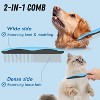 Pet Grooming Combo - Deshedding Brush with Metal Comb for Detangling and Dematting - 3 of 4