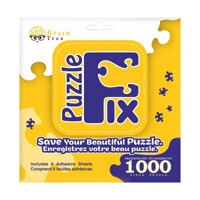 Brain Tree - Puzzle Fix - 6 Nos Puzzle Glue Sheets - Puzzle Saver - It's The Best Way to Preserve Your Finished Puzzle! Save Upto 1000 Pieces Puzzle