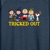 Women's - Peanuts - Tricked Out Lightweight French Terry Wide Neck Long Sleeve Shirt - 2 of 4