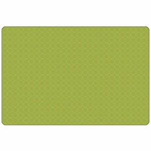 Carpets for Kids KIDSoft Comforting Circles Tonal Solid Classroom Rug Green & Tan, Rectangle - 1 of 3