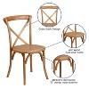 Emma and Oliver Stackable Wood Cross Back Dining Chair - image 3 of 4