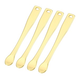 Unique Bargains Eye Cream Massage Sticks Beauty Scoop Makeup Spatula Mini Spoon for Facial Cosmetic Face Cream 2.36"x0.28" 4 Pcs - 1 of 4