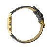 Peugeot Women's 14K Gold-Plated 32mm Tank Shape Black Leather Strap Watch - 4 of 4