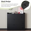 TIRAMISUBEST Versatile Tipping Bucket Shoe Cabinet with 3 Flip Drawers, Entryway Shoe Organizer with Drawer, Freestanding Shoe Rack w/ Pull-down Seat - 4 of 4