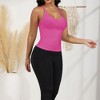 Anna-Kaci Active Women's Deep V-Neck Tank Top with Slim Fit and Adjustable Strap Detail - 2 of 4