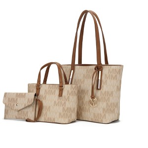 MKF Collection Aylet M Women's Vegan Leather Tote with Matching Mini Bag and Wristlet Purse by Mia K - 1 of 4