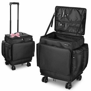 Byootique Rolling Nail Polish Organizer Manicure Storage Case Makeup Trolley - 1 of 4