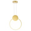 CWI Lighting Pulley 10 in LED Satin Gold Mini Pendant - 4 of 4