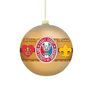 Kurt Adler Boy Scouts of America "The Path to Eagle" Glass Ball Ornament, 3" - 1 of 4