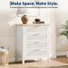 COZONY Fluted Drawer Chest 4-Drawer Storage Cabinet Engineered Wood Organizer for Bedroom Living Room Hallway - 4 of 4