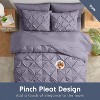 Nestl Comforter Set, 9 Piece Pinch Pleated Bedding Set, Bed in a Bag, All season Bed Set with Cooling Pillows - 2 of 4