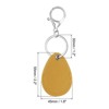 Unique Bargains PU Leather Keychain Holder ID Key Cards Key Fobs with Rings 2 Pcs - 2 of 4