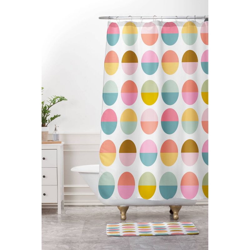 June Journal Colorful and Bright Circle Pattern Memory Foam Bath Mat - Deny Designs, 2 of 4