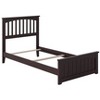 AFI Furnishings Mission Twin Traditional Bed with Matching Footboard and Turbo Charger in Espresso - 2 of 4