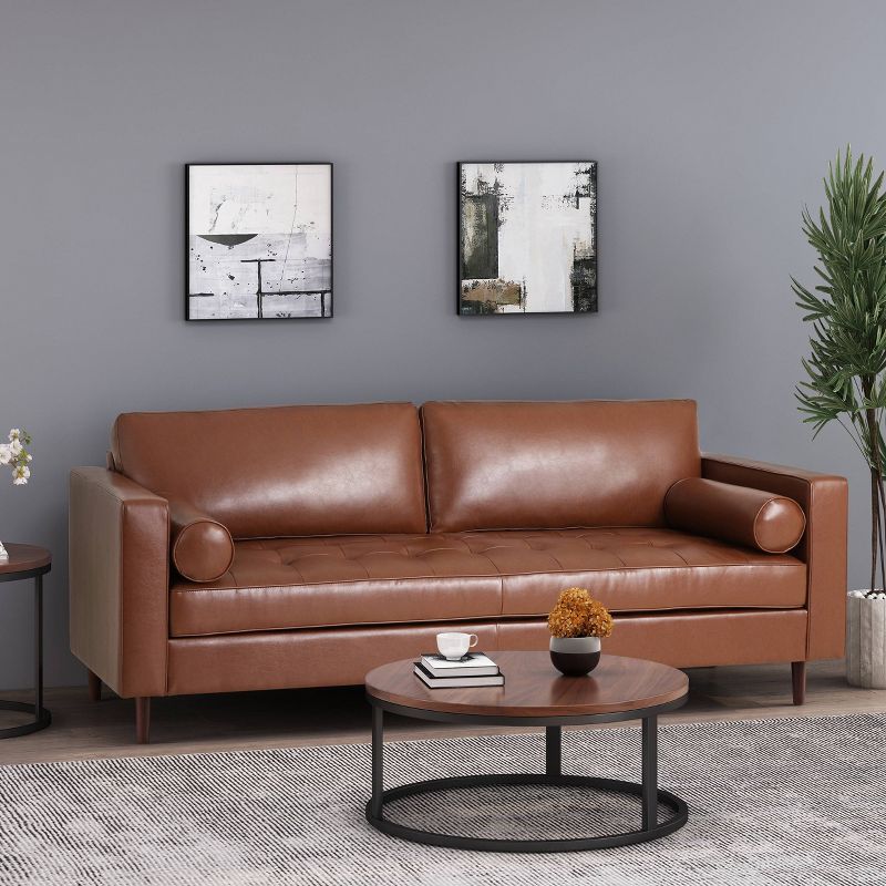 Malinta Contemporary Tufted 3 Seater Sofa - Christopher Knight Home, 3 of 14