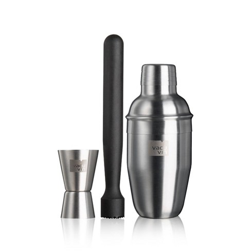 Vacu Vin 3pc Stainless Steel Cocktail Set Silver