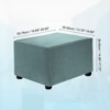 Unique Bargains Stretchy Soft Comfortable Rectangular Foot Stool Cover - 2 of 4