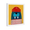 15" x 21" Mister Walrus Sailor Nautical and Coastal Framed Art Print - Wynwood Studio: Modern Decor, Marine Life - 2 of 4
