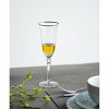 Gulches D2.8×8.7" Silver Rim Crystal Flute Glasses Set of 4 - 3 of 4